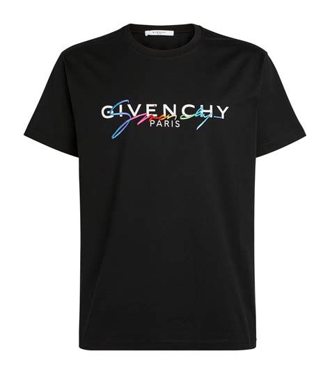 givenchy black logo t shirt|black and white givenchy shirt.